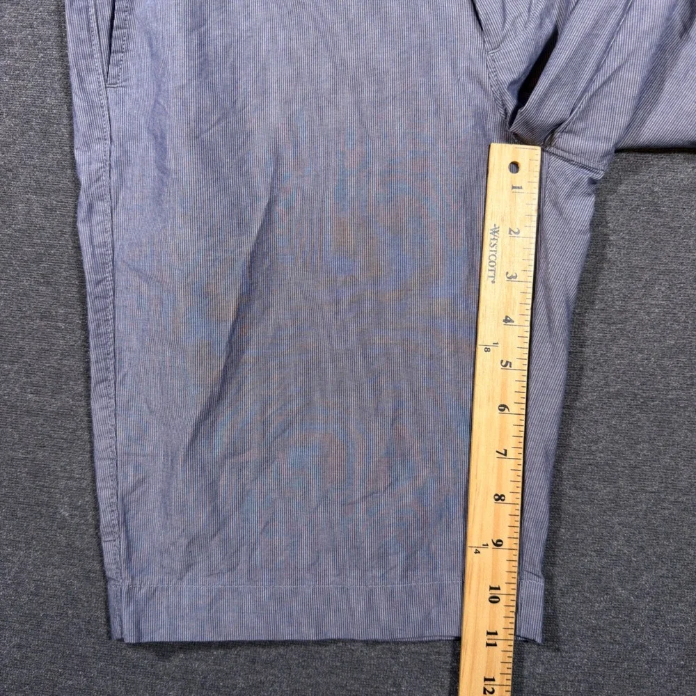 J. Crew Shorts Mens 30 Blue Striped Cotton Casual Summer Flat‎ Front 11